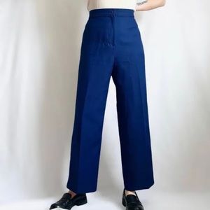 Women’s Vintage 1970 Navy Blue Palazzo Pants